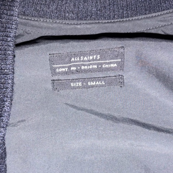 Allsaints Wool Windbreaker Back Jacket - Picture 2 of 6